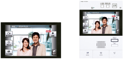 カラーTVモニター付ハンズフリーインターホン